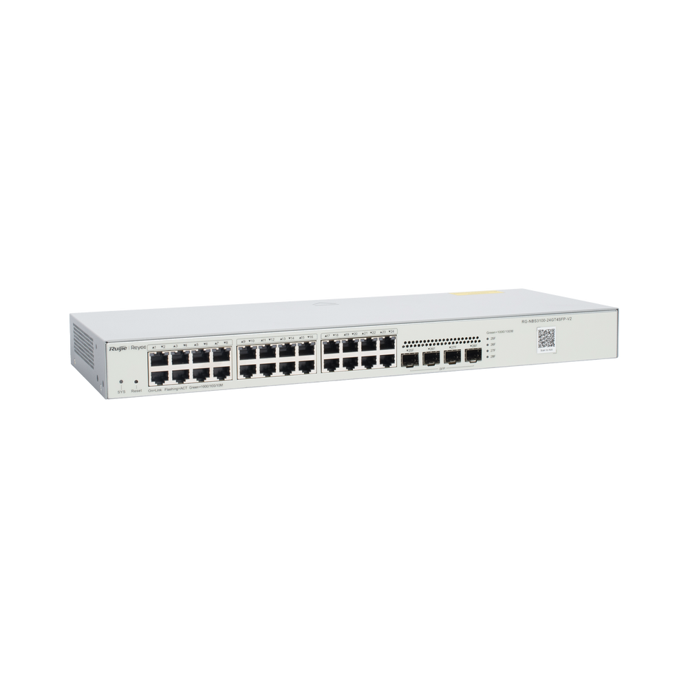 Switch No PoE Gestionable en la Nube Ruijie RG-NBS3100-24GT4SFP-V2 28 puertos