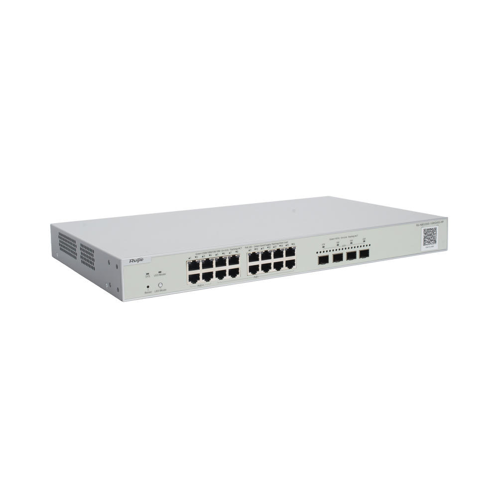 Switch Multi-Gigabit PoE 370W 802.3BT Capa 2 Ruijie RG-NBS3300-16MG4XS-HP 370 W