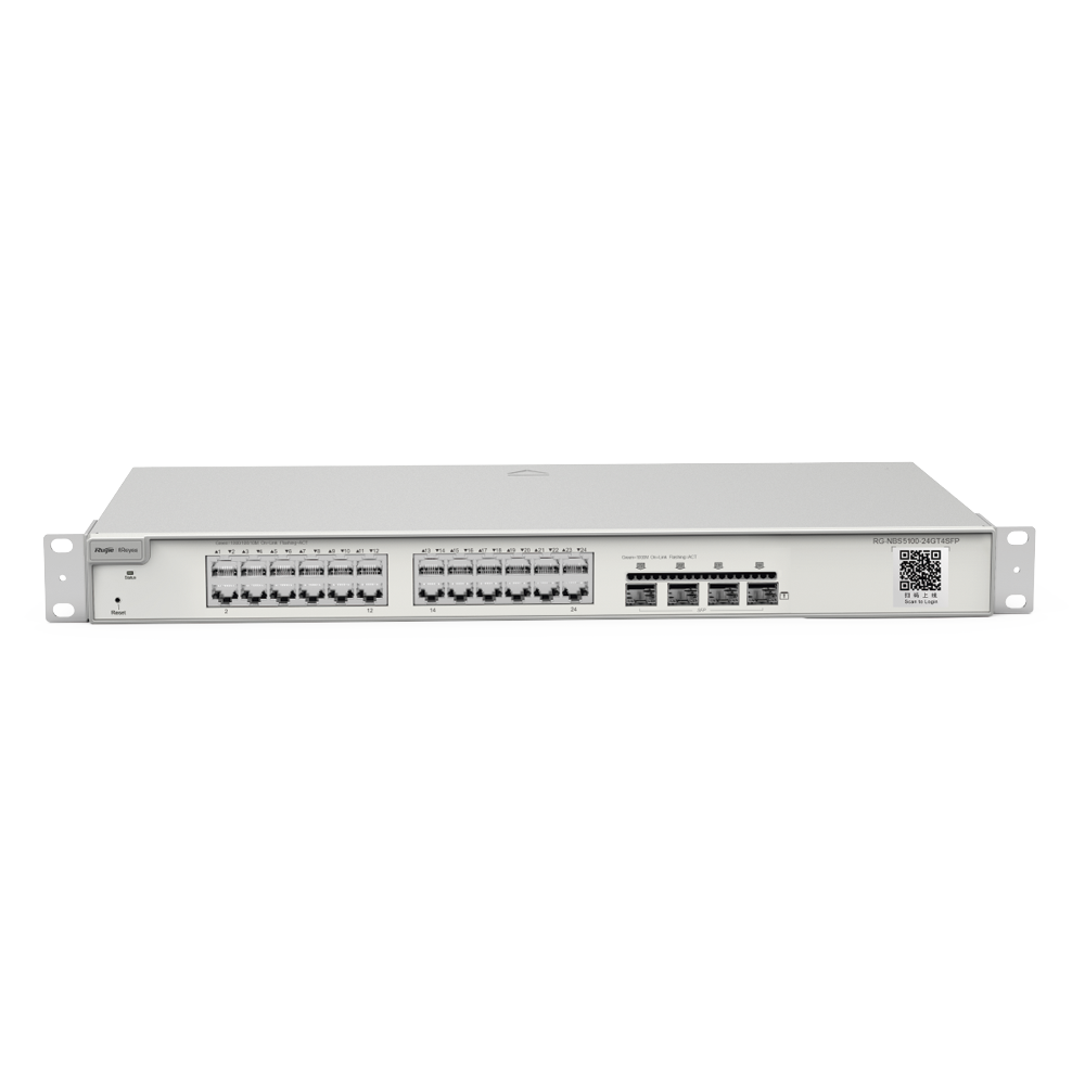 Switch de Capa 3 No-PoE Ruijie RG-NBS5100-24GT4SFP 28 puertos