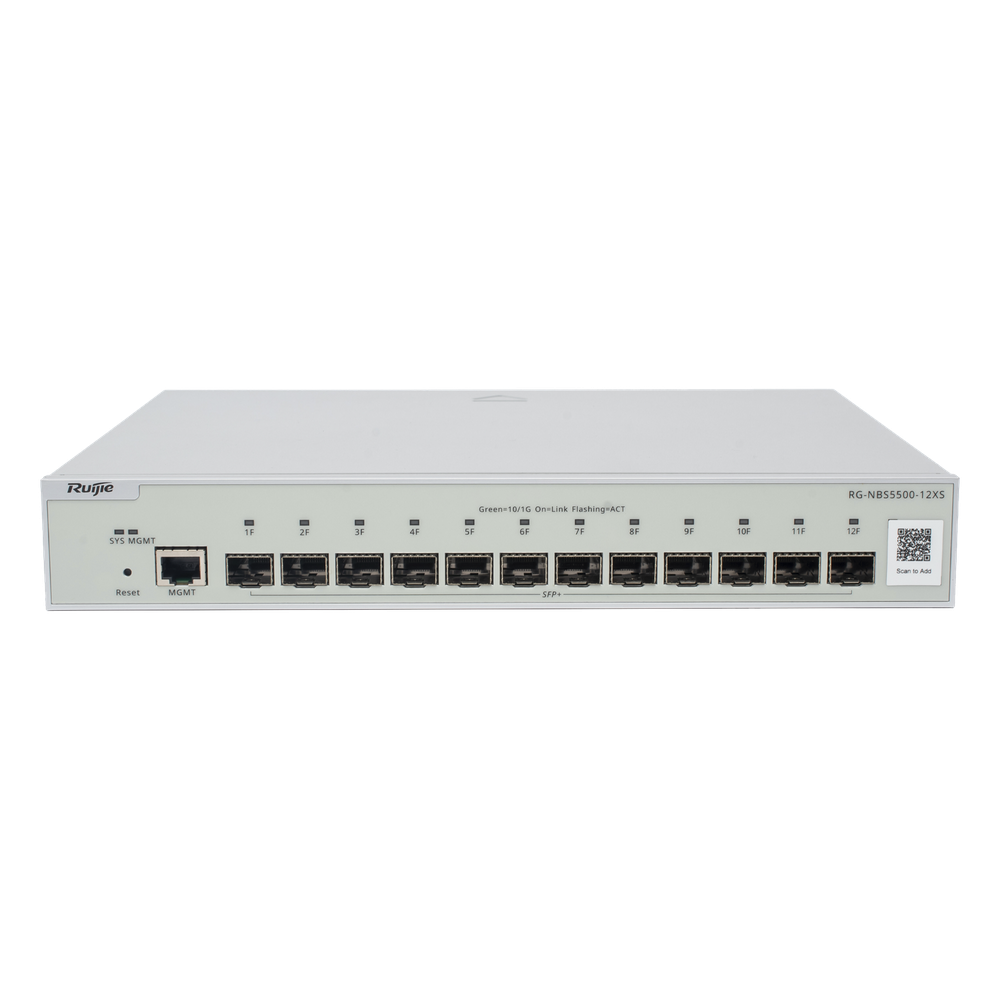 Switch Administrable Full Aggregation Capa 3 Ruijie RG-NBS5500-12XS 12 puertos