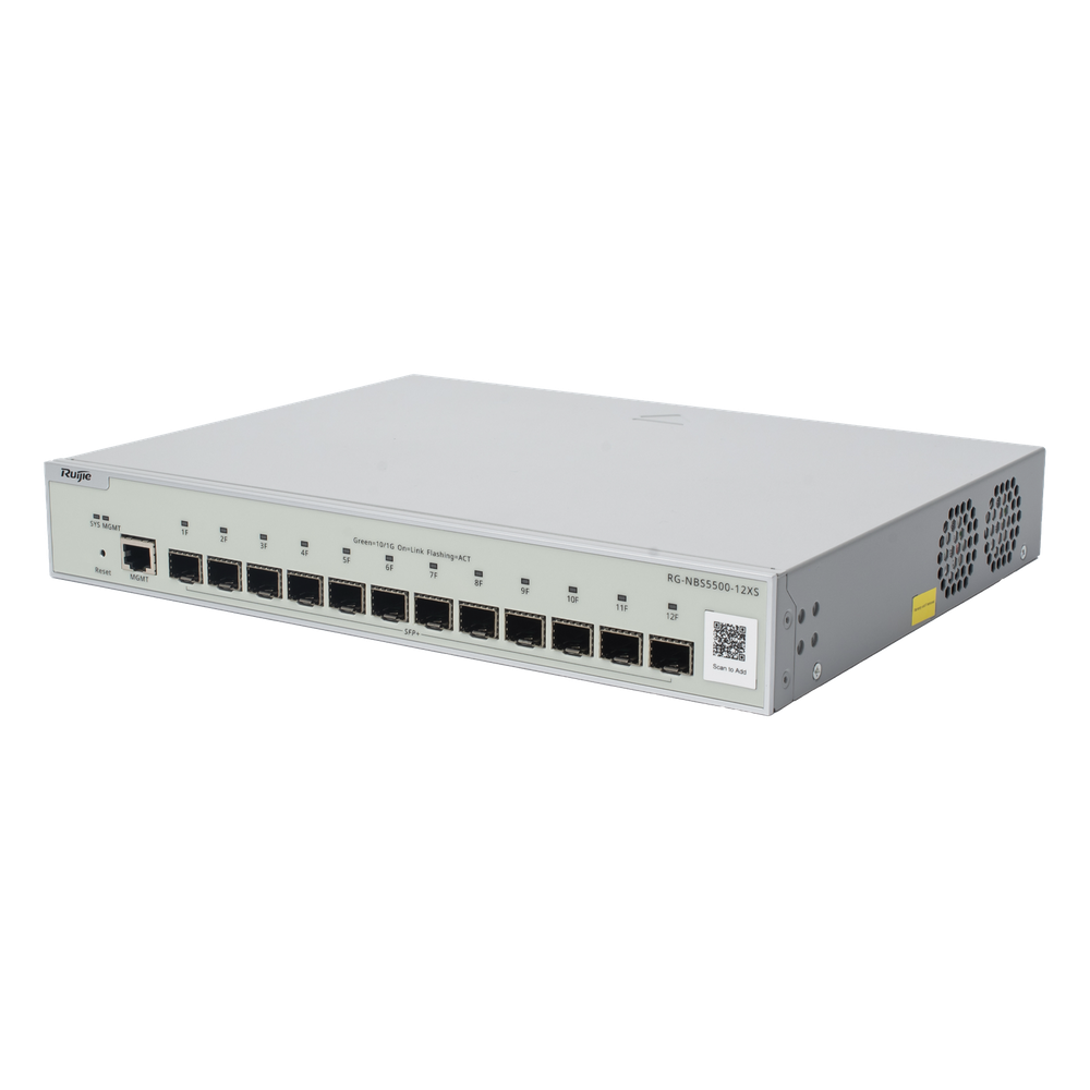 Switch Administrable Full Aggregation Capa 3 Ruijie RG-NBS5500-12XS 12 puertos