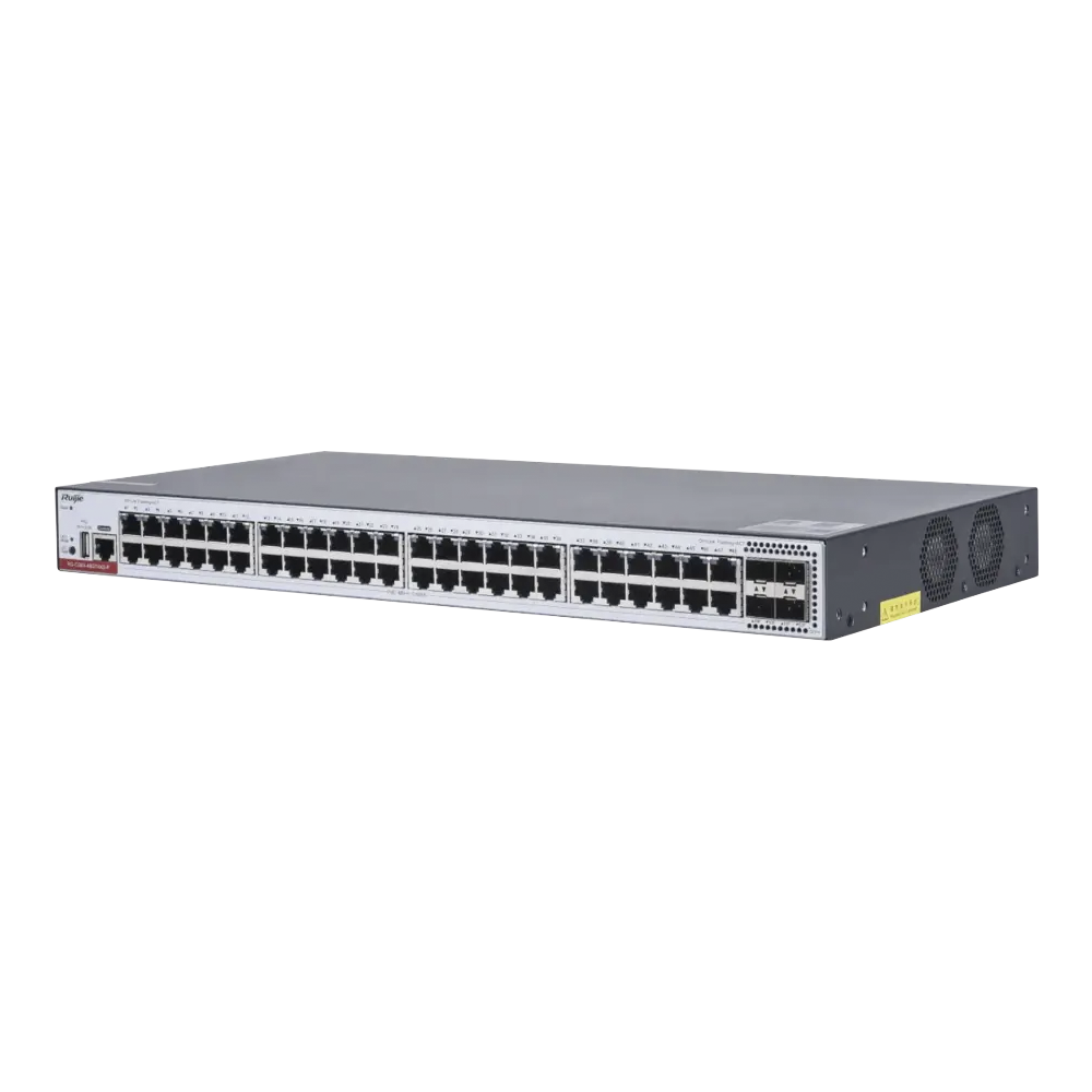 Switch PoE Administrable Capa 3 Ruijie RGCS8348GT4XSPD 48 puertos 10 GB