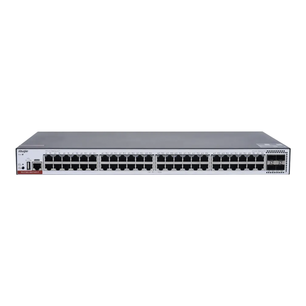 Switch PoE Administrable Capa 3 Ruijie RGCS8348GT4XSPD 48 puertos 10 GB