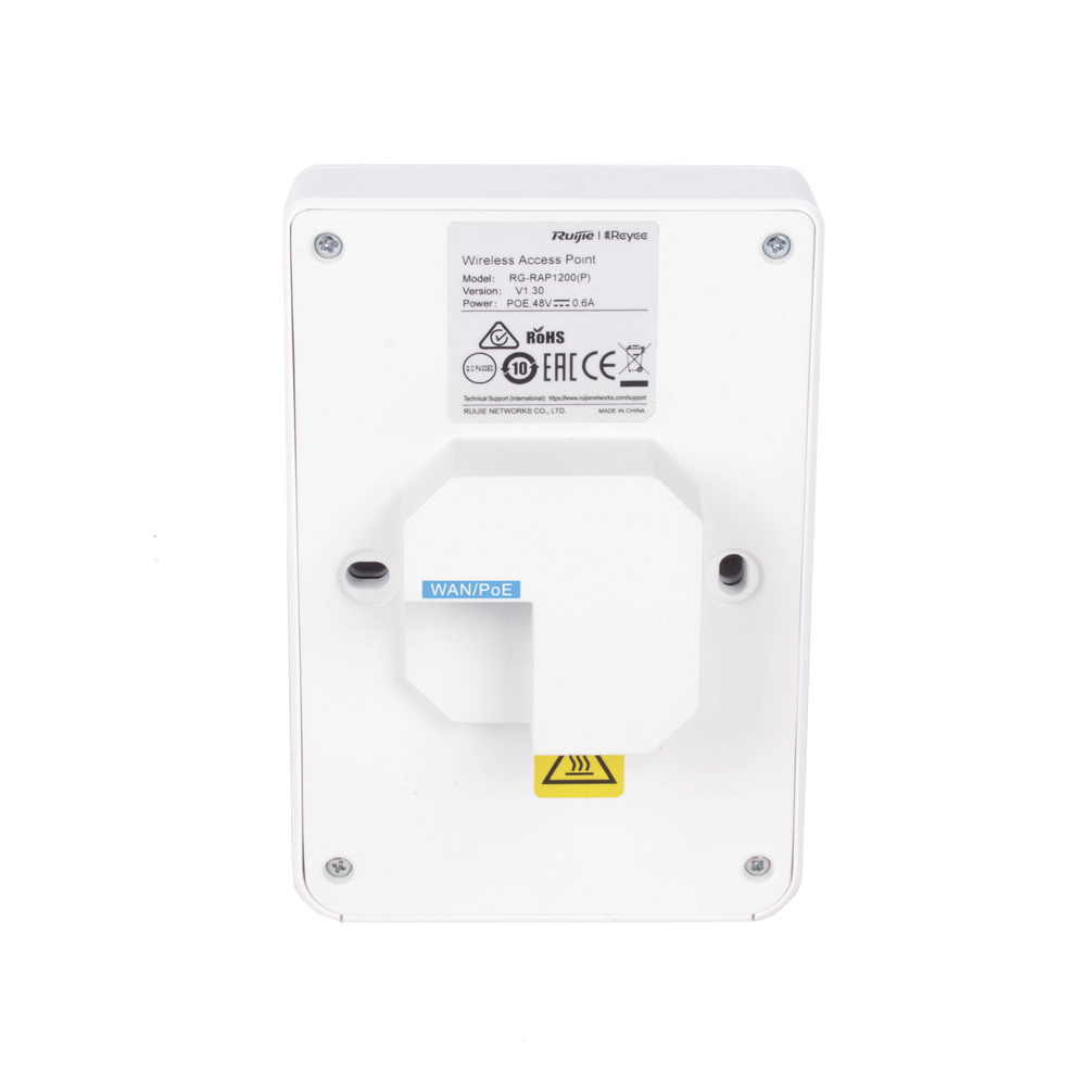 Punto de acceso Wi-Fi 5 de pared Ruijie RGRAP1200P 5 puertos