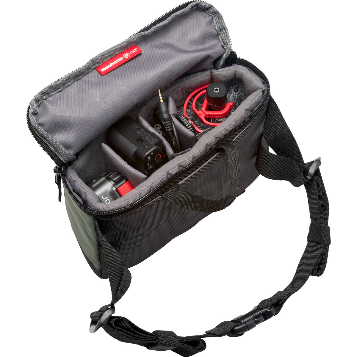 Riñonera Manfrotto 2L Street Waist Bag (Verde) - vista trasera
