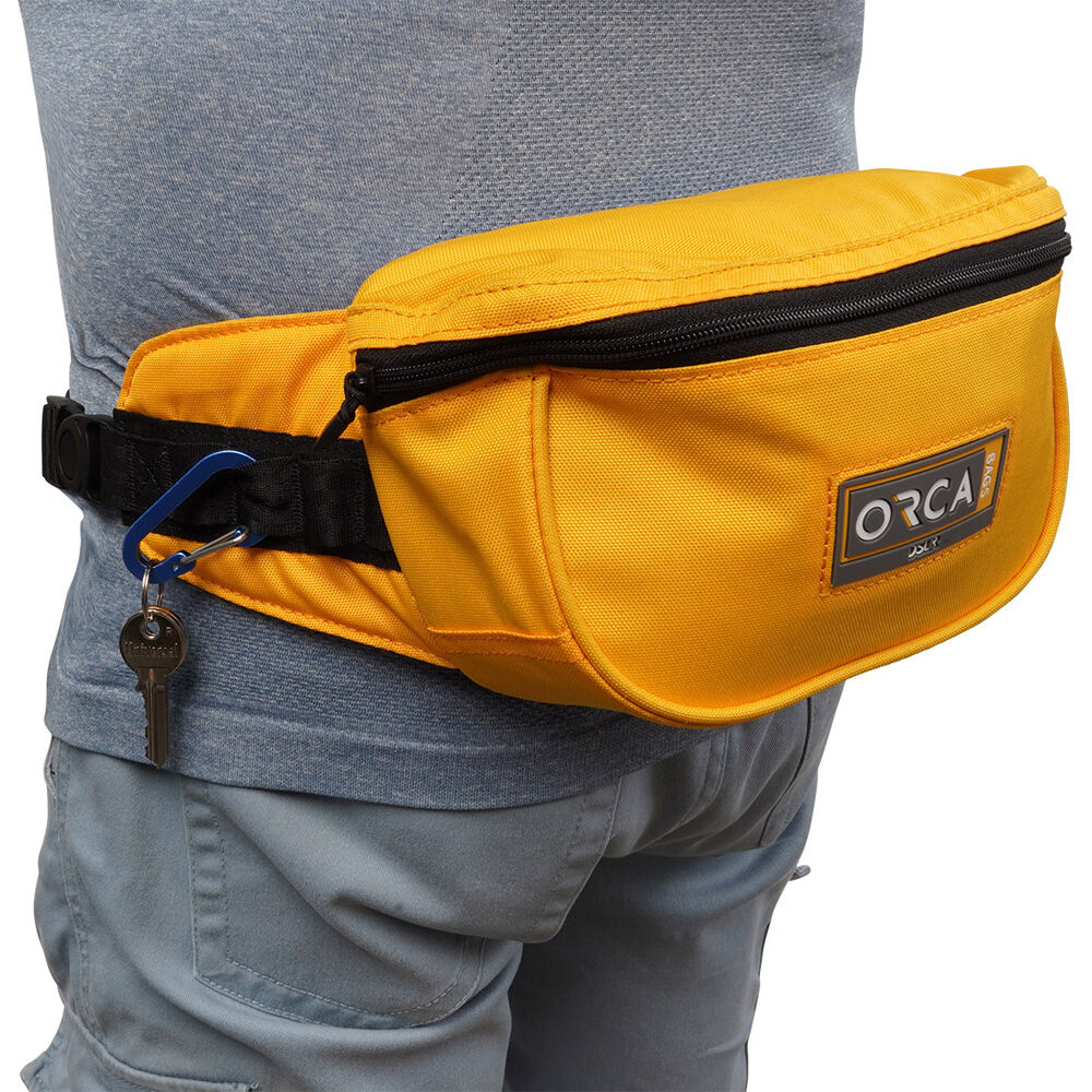 Riñonera ORCA Accessories Waist Pouch (Gris) - en uso