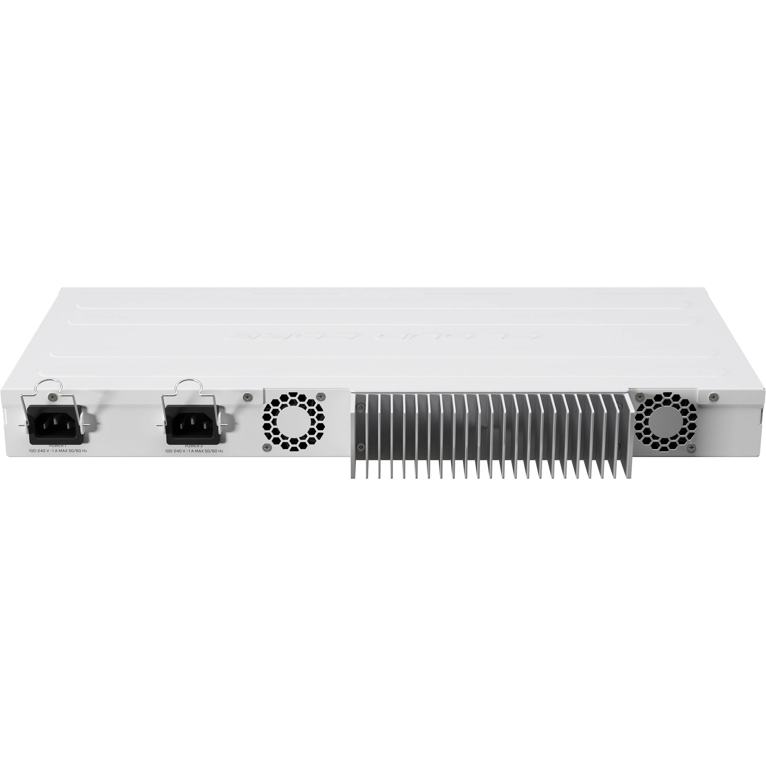 Router MikroTik CCR2004-1G-12S+2XS 24-Port 10G SFP+ / 25G SFP28 Router - vista trasera
