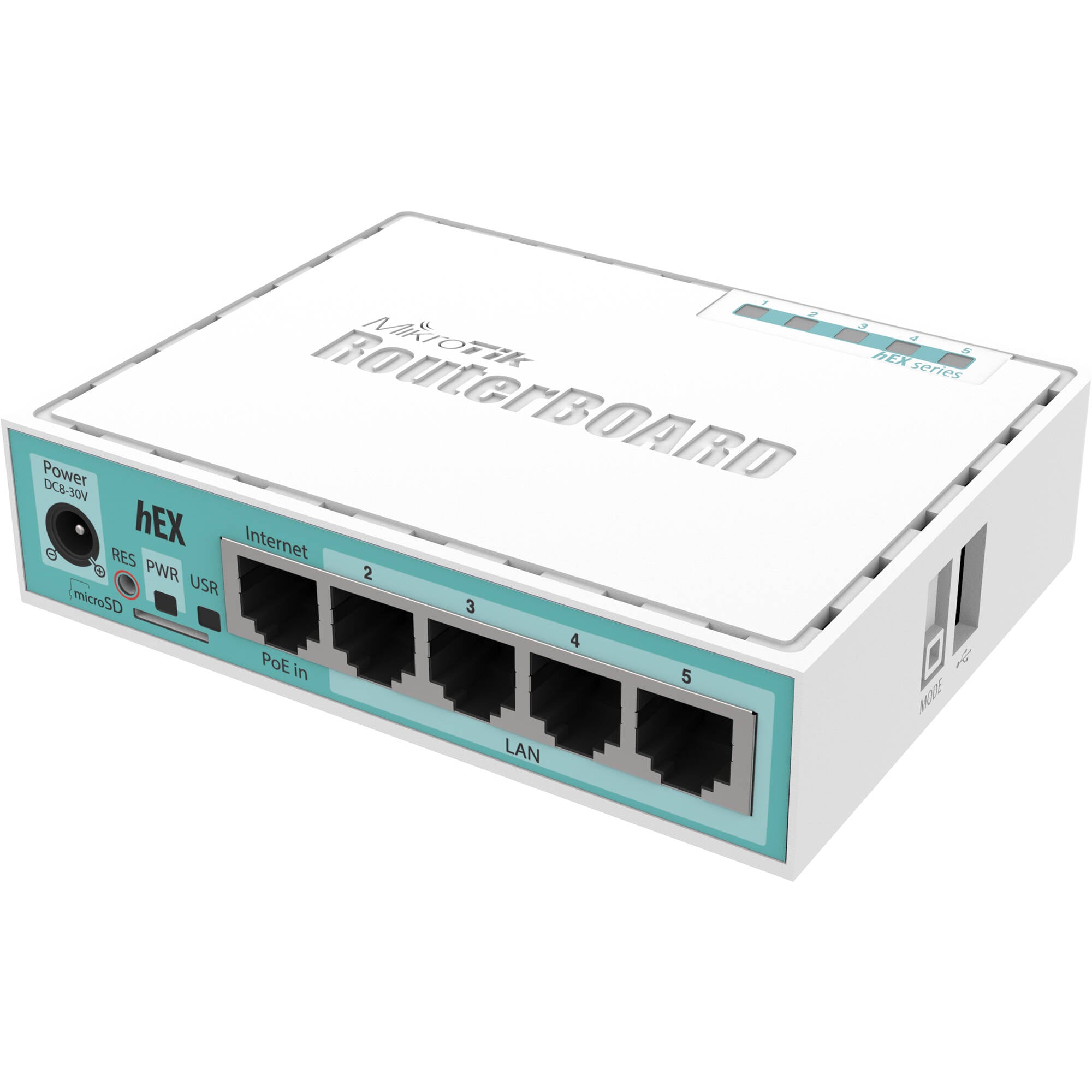 Router MikroTik hEX RB750Gr3 5-Port Gigabit Ethernet Router - vista principal