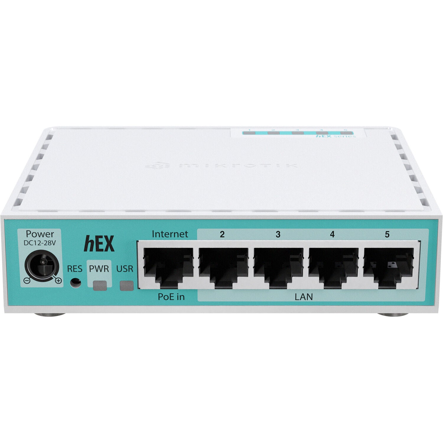 Router MikroTik Hex Refresh Ethernet Router - vista frontal
