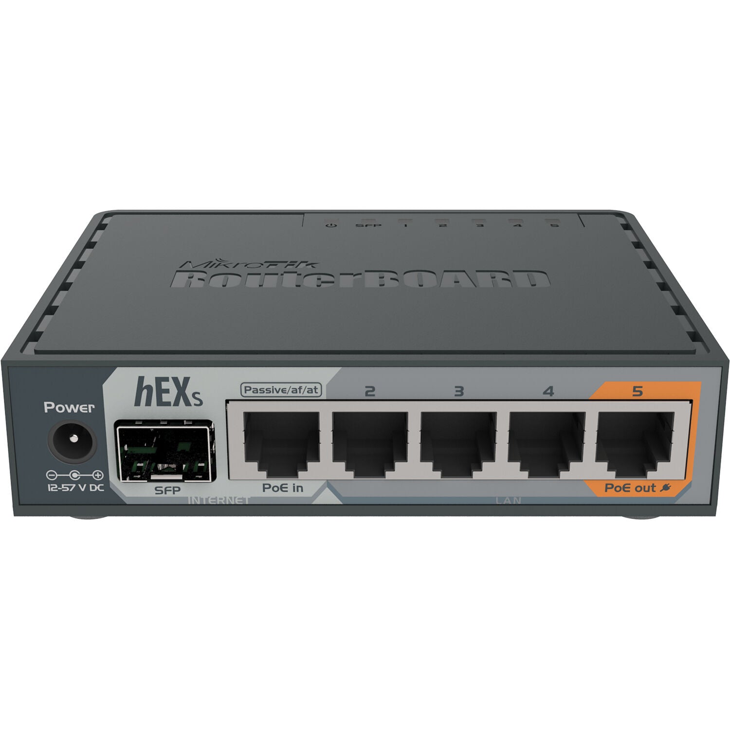 Router MikroTik hEX S 5-Port Gigabit Passive PoE Compliant Managed Router - vista principal