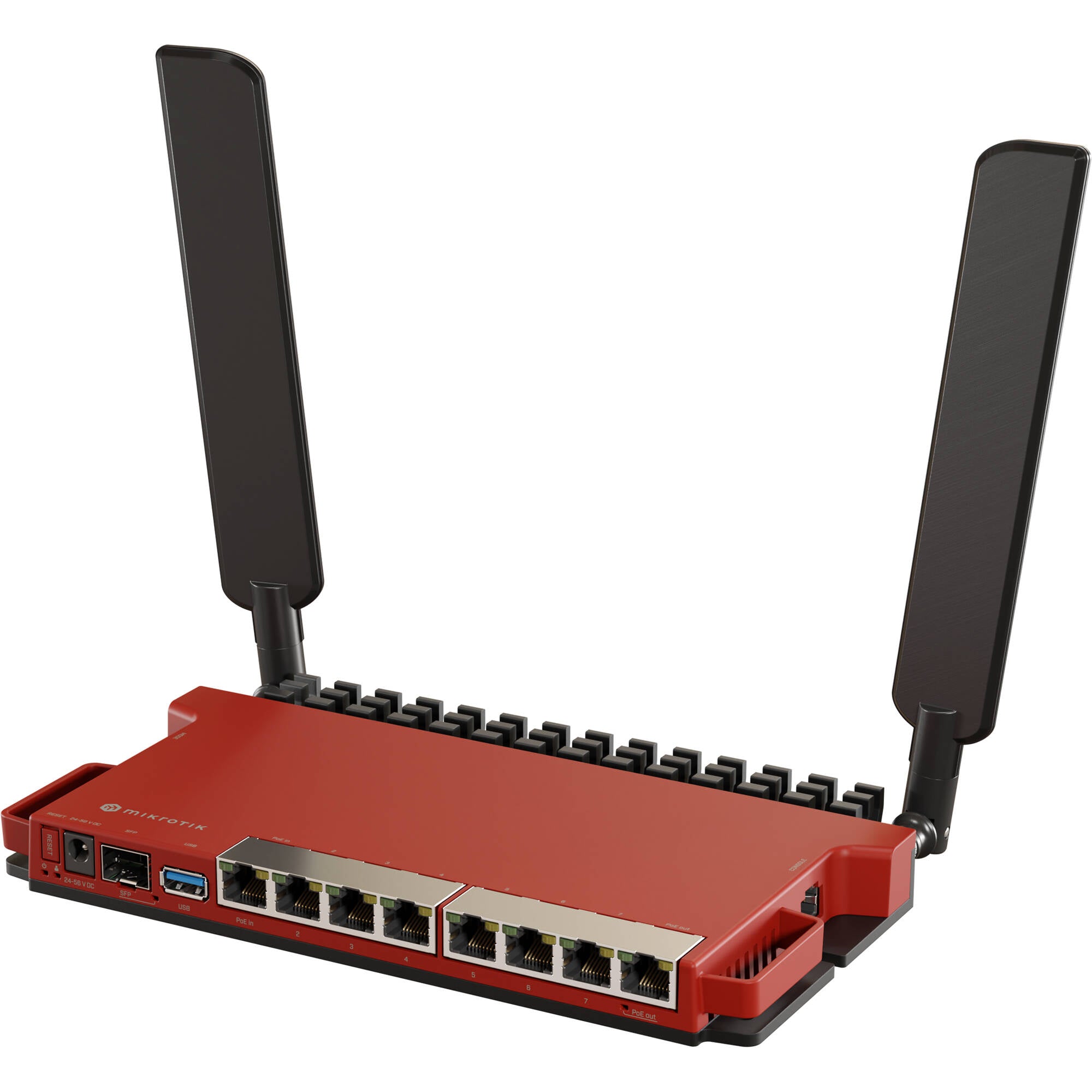 Router MikroTik L009UiGS-2HaxD-IN AX600 Single-Band Gigabit Router - vista lateral
