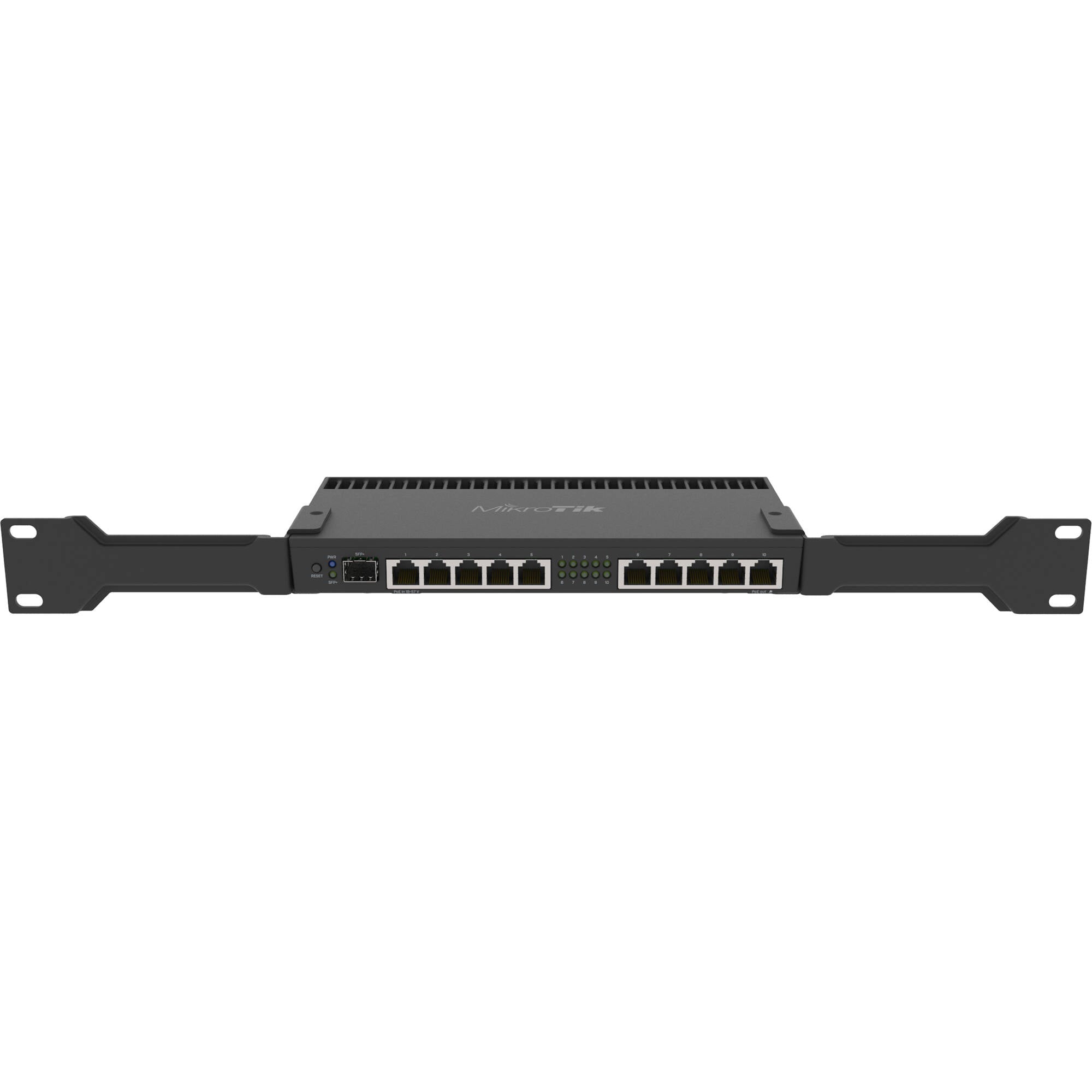 Router MikroTik RB4011iGS+RM 10-Port Gigabit Router - vista frontal