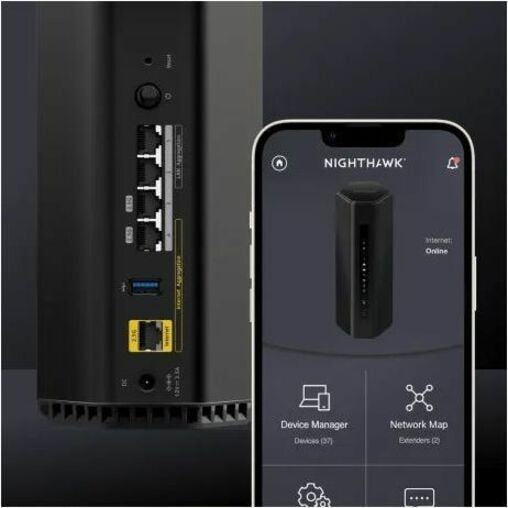 Router Netgear Nighthawk RS200 Wi-Fi 7 IEEE 802.11be Ethernet Wireless Router - vista 4