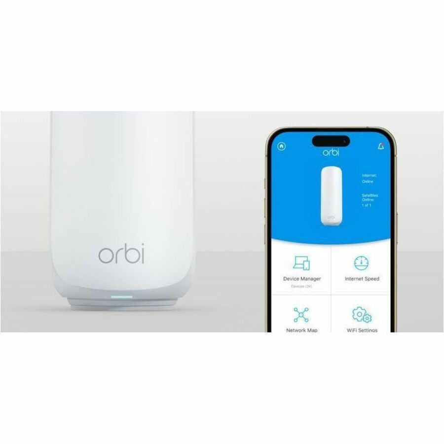 Router Netgear Orbi RBE372 Wi-Fi 7 IEEE 802.11be Ethernet Wireless Router - vista 2
