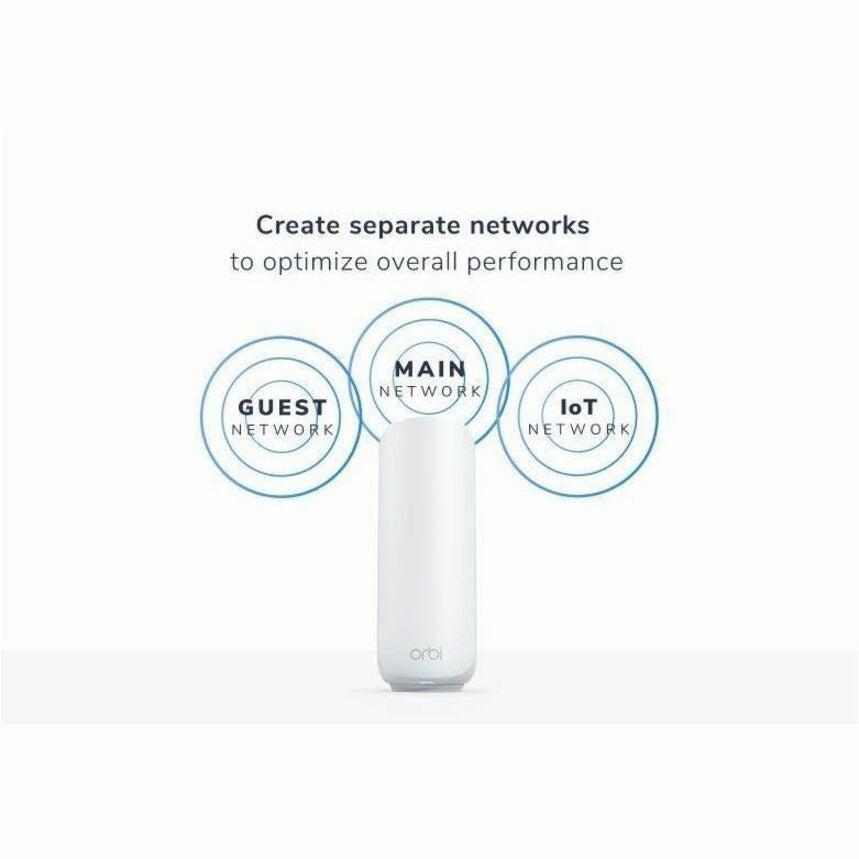 Router Netgear Orbi RBE372 Wi-Fi 7 IEEE 802.11be Ethernet Wireless Router - vista 3