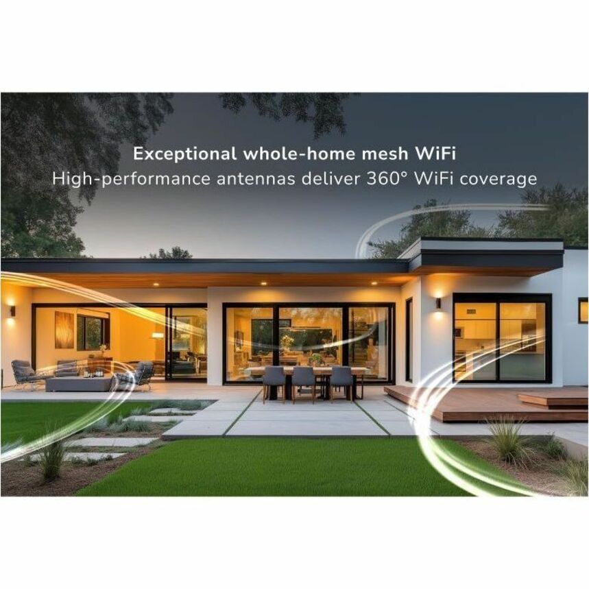 Router Netgear Orbi RBE372 Wi-Fi 7 IEEE 802.11be Ethernet Wireless Router - vista 4