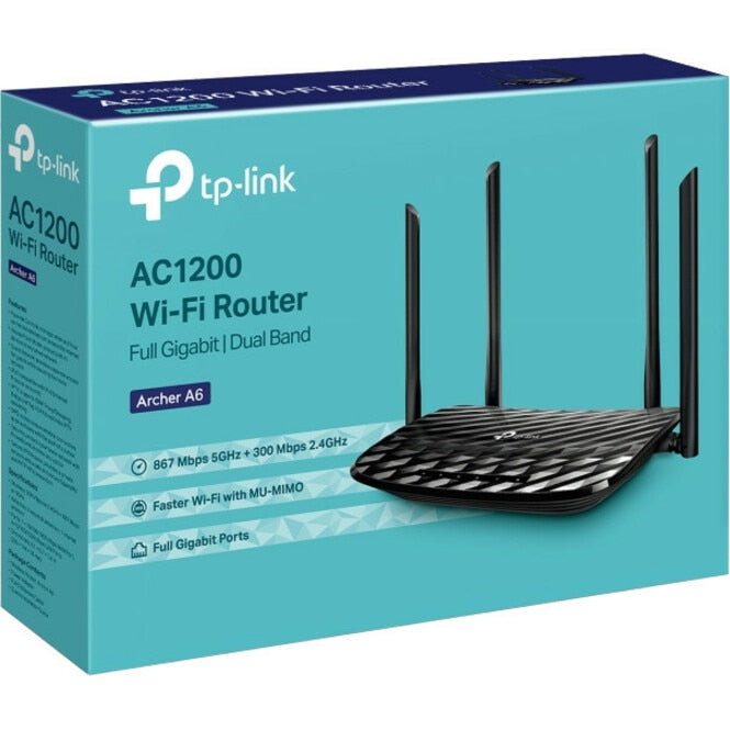 Router TP-Link Archer A6 Wi-Fi 5 IEEE 802.11ac Ethernet Wireless Router - vista 4