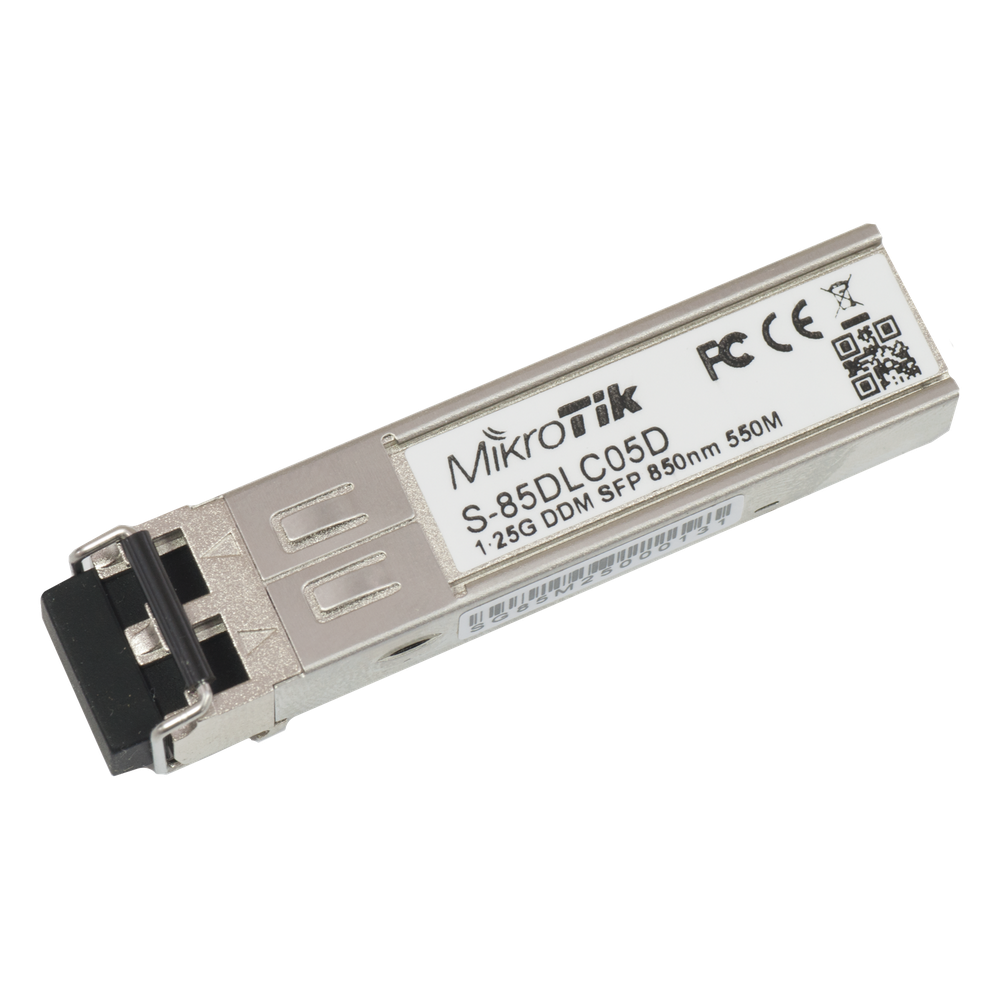 Transceptor MiniGbic SFP 1.25G LC Mikrotik S-85DLC05D Dúplex