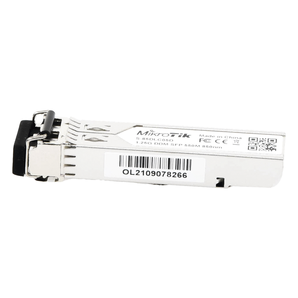 Transceptor MiniGbic SFP 1.25G LC Mikrotik S-85DLC05D Dúplex