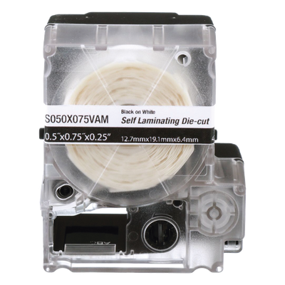 Casete de 300 Etiquetas Autolaminadas de 19.1 Panduit S100X075VAM Blanco