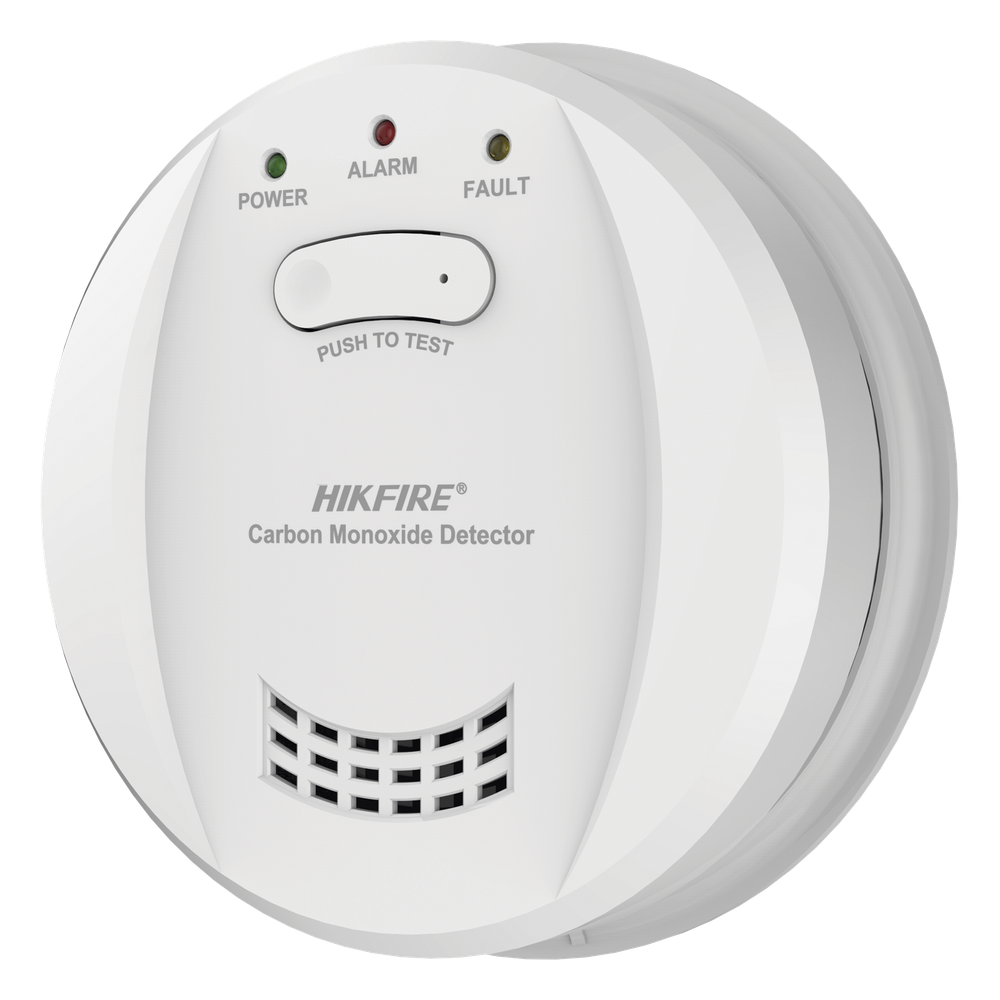 Detección de Incendio Hikvision - Detector de Monóxido de Carbono - Sensor Electroquímico Avanzado - Alarma Visual y Aud