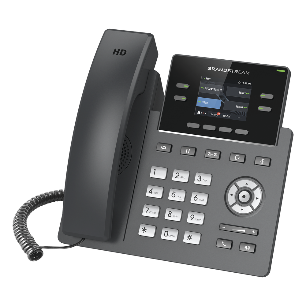 Teléfono IP Grandstream GRP-2612 4 Líneas SIP 2 Cuentas SIP 2.4"