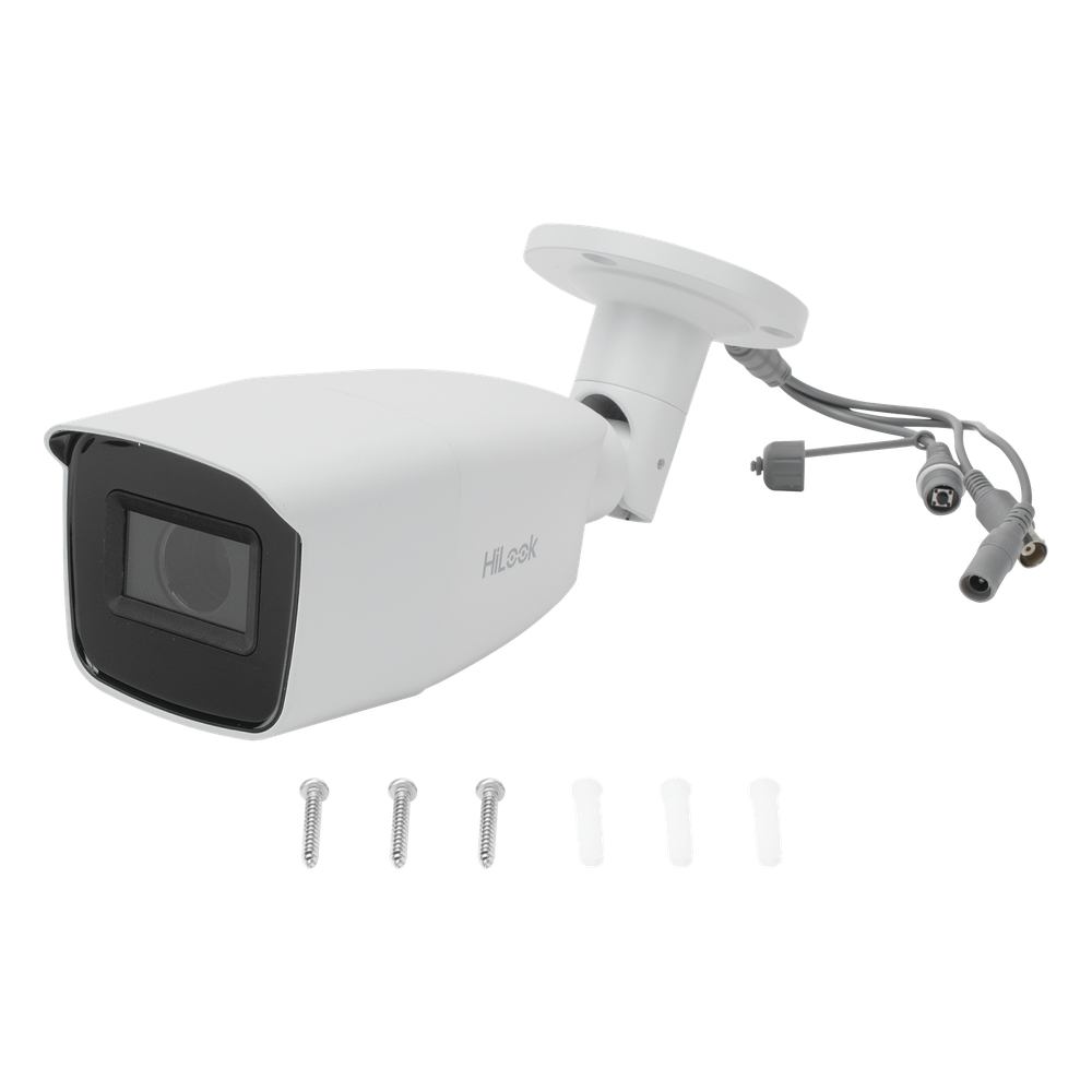 Cámara de Seguridad HiLook by Hikvision - Bala TURBOHD 2 Megapixel (1080p) - Lente Var. 2.8 a 12 mm - CLIMAS EXTREMOS - 