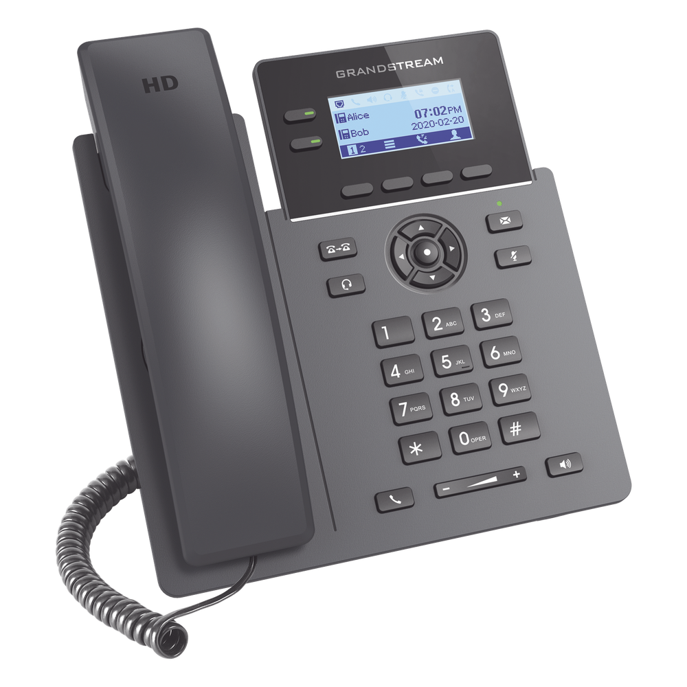 Teléfono IP Grandstream GRP-2602P 2 Líneas SIP 4 Cuentas SIP PoE