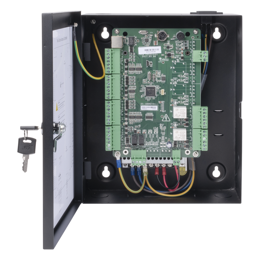 Control de Acceso Hikvision - 2 Puertas - 10,000 Tarjetas - 50,000 Eventos - Incluye Gabinete y Fuente de Alimentación 1