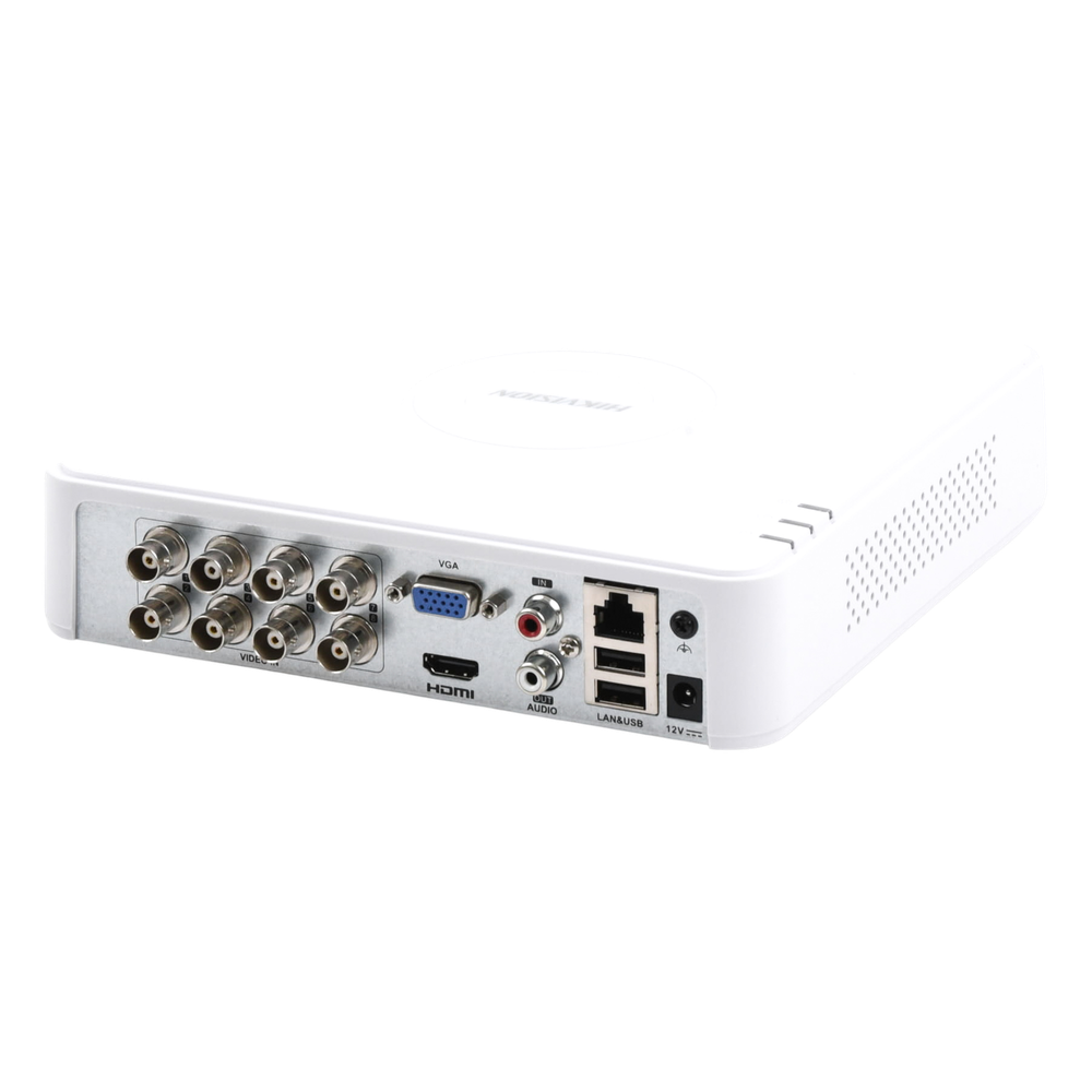 DVR Hikvision - 8 Canales TURBOHD - 1 Bahía de Disco Duro - H.265+ - Audio por Coaxitrion - DS-7108HGHI-M1(C)