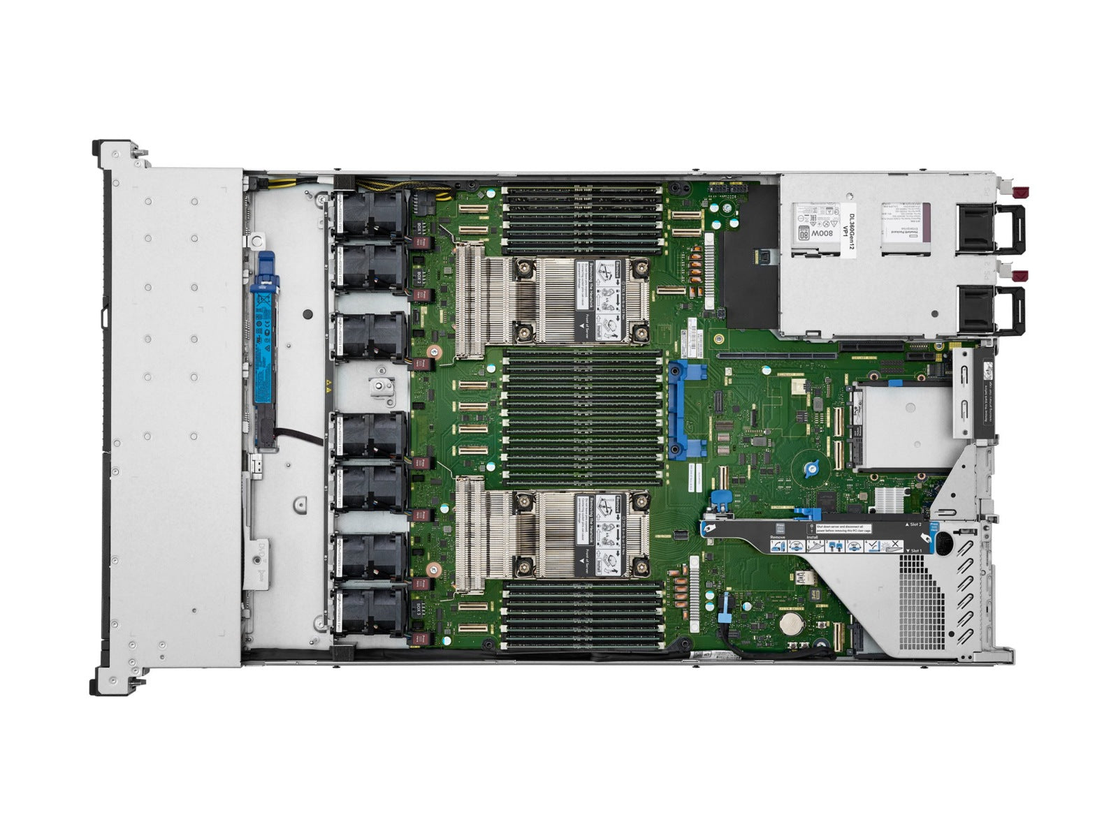 Servidor HPE ProLiant Compute DL360 Gen12, Intel Xeon 6517P 12 Núcleos, 128GB DDR5, no HDD, Rack 1U - vista 6