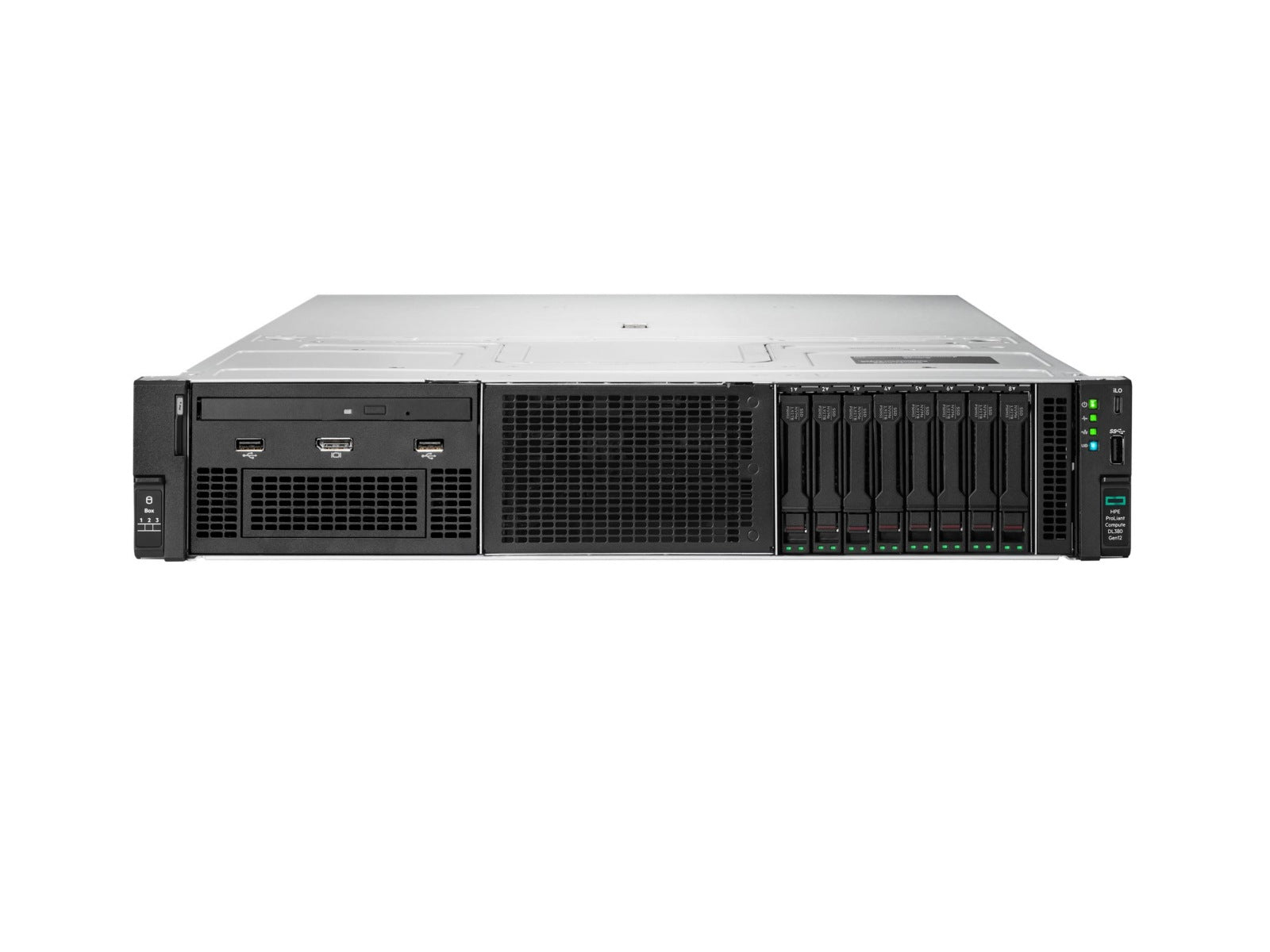 Servidor HPE ProLiant Compute DL380 Gen12, Intel Xeon 6517P 32 Núcleos, 64GB DDR5, no HDD, Rack 2U - vista 2