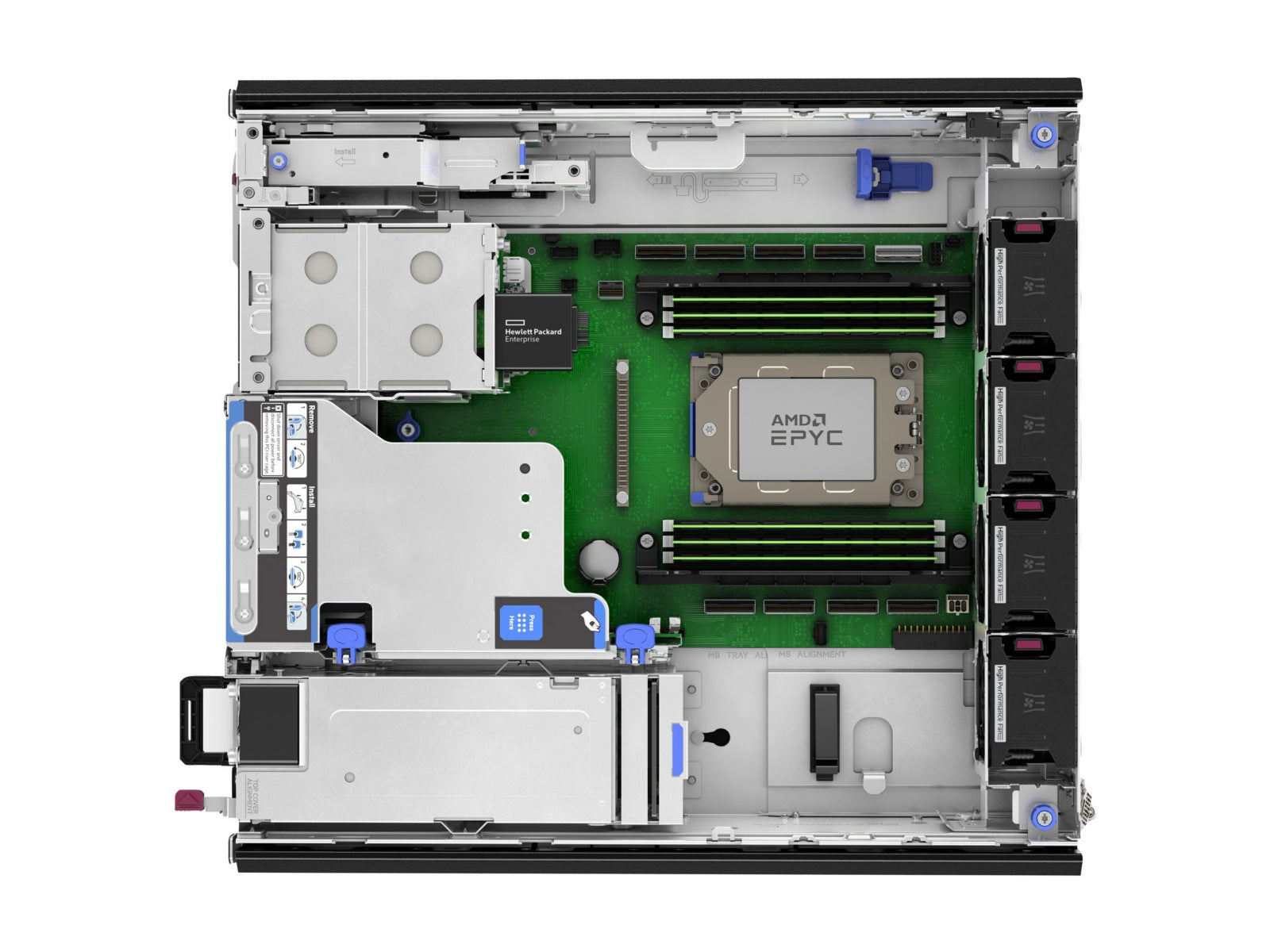 Servidor HPE ProLiant DL145 Gen11, AMD EPYC 8024P 8 Núcleos, 16GB DDR5, 480 GB, Rack 2U - vista 5