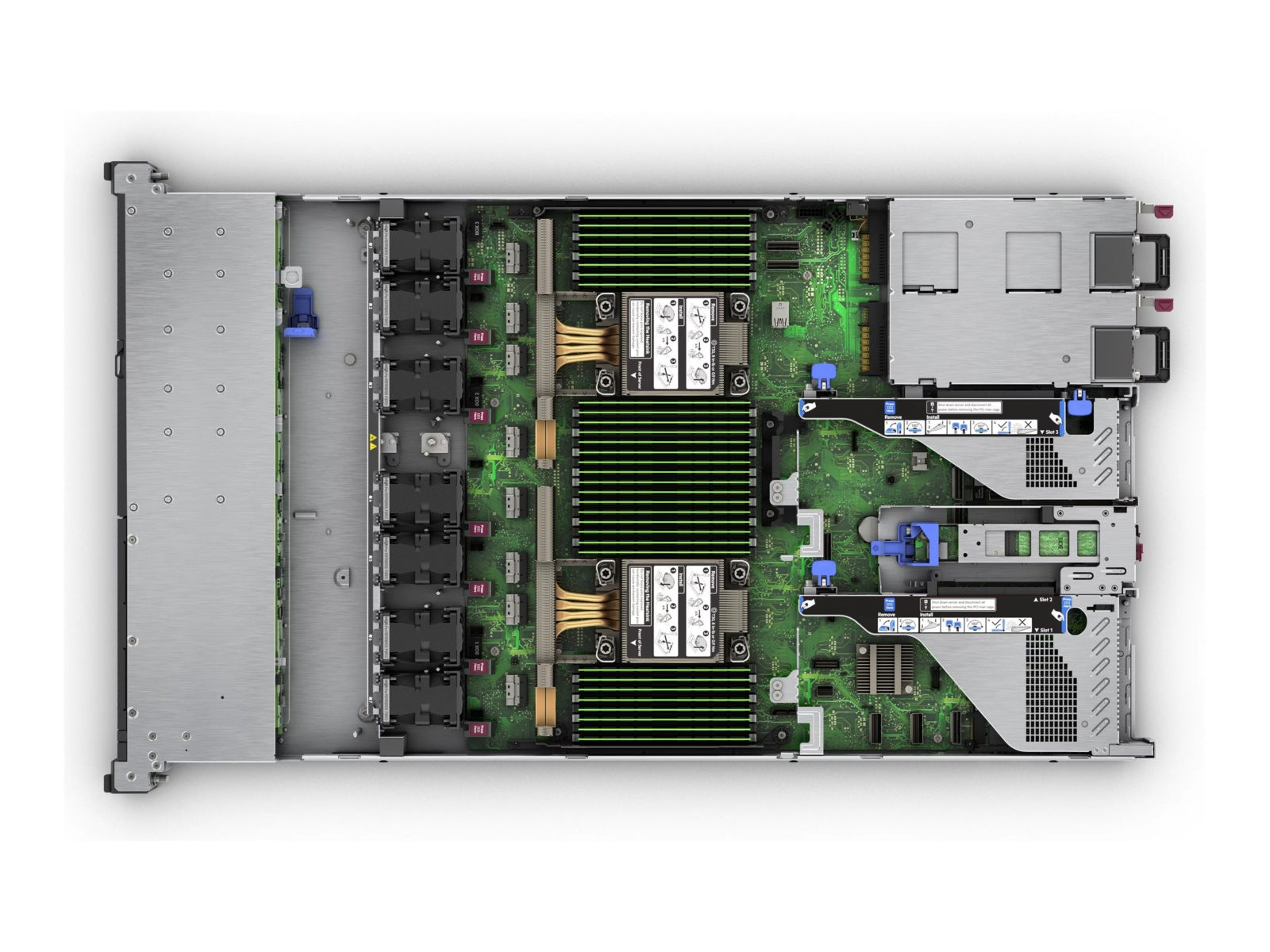 Servidor HPE ProLiant DL360 Gen11 Network Choice, Intel Xeon Silver 4509Y 8 Núcleos, 64GB DDR5, SSD 2 x 480GB, - vista 3