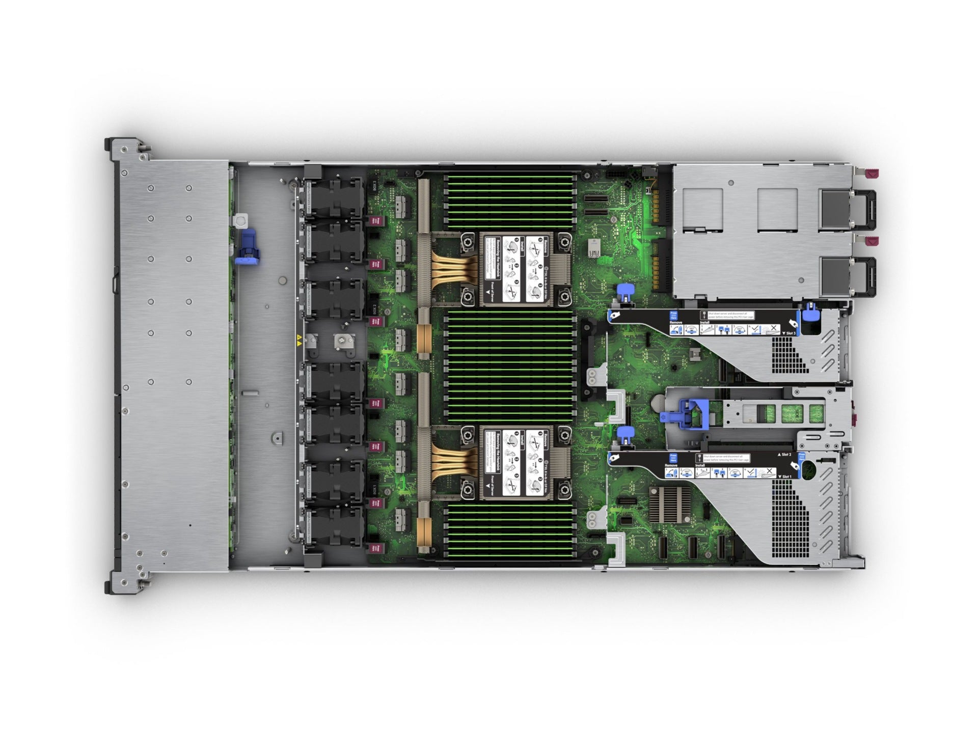 Servidor HPE ProLiant DL360 Gen11 Network Choice, Intel Xeon Silver 4514Y 16 Núcleos, 128GB DDR5, SSD 2 x 960G - vista 4