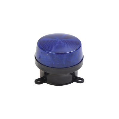 Mini estrobo color azul con montaje Sfire SF-STRB