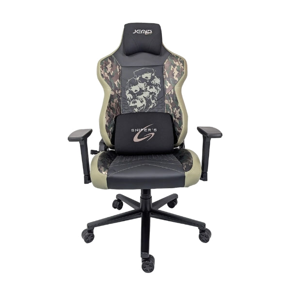 silla-gaming-jemip-sniper-reclinable-180-reposabrazos-4d-cojin-lumbar-cuello-negro-camuflaje-vista_7