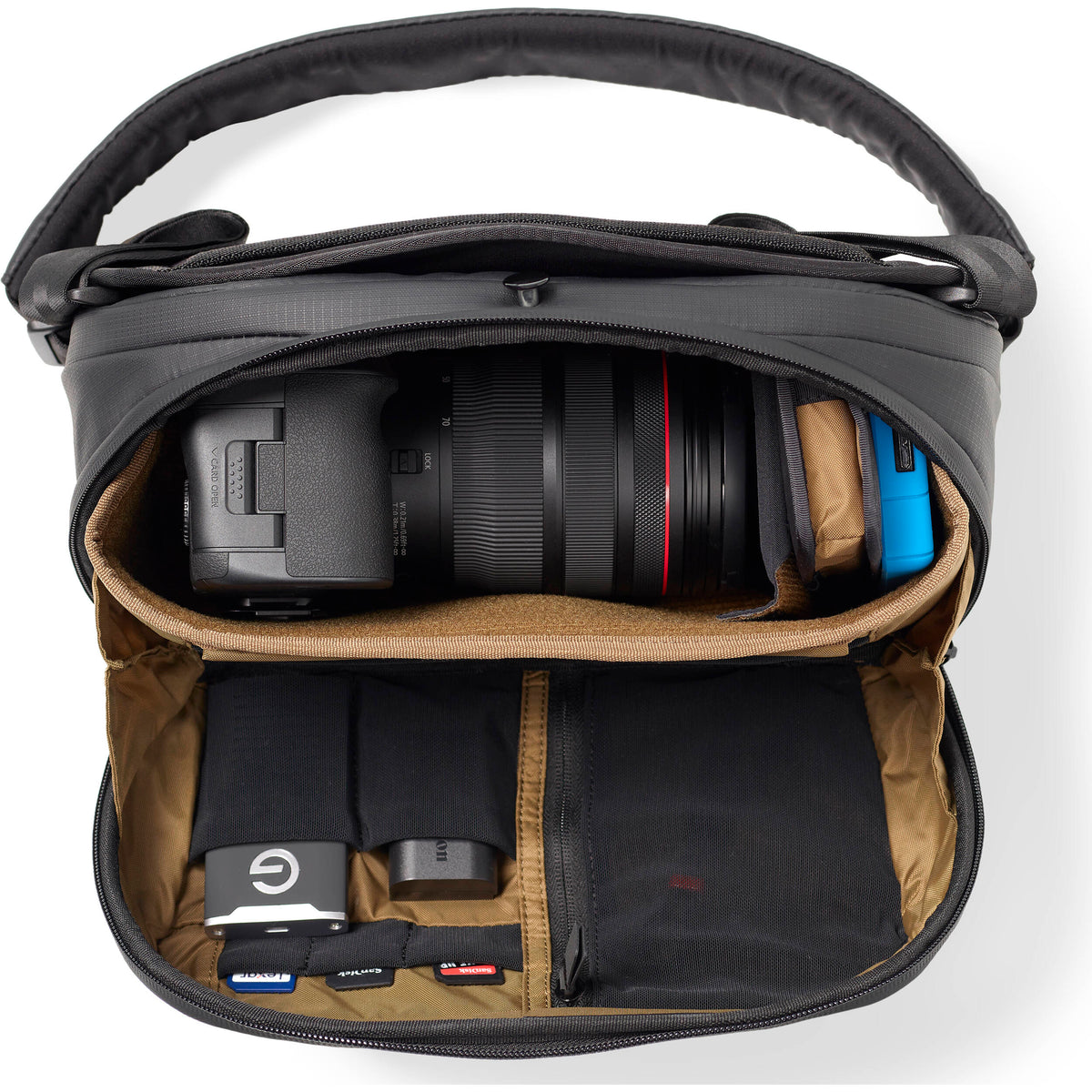 Sling Nomatic McKinnon (Negro, 8L) - puertos y conexiones