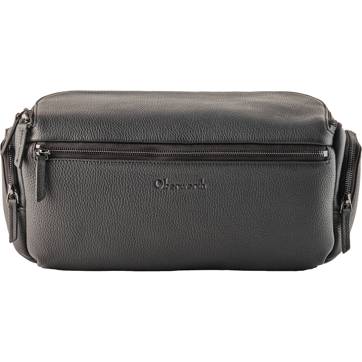 Sling Oberwerth Leather Photo SL (Negro con forro Rojo, Grande) - vista frontal