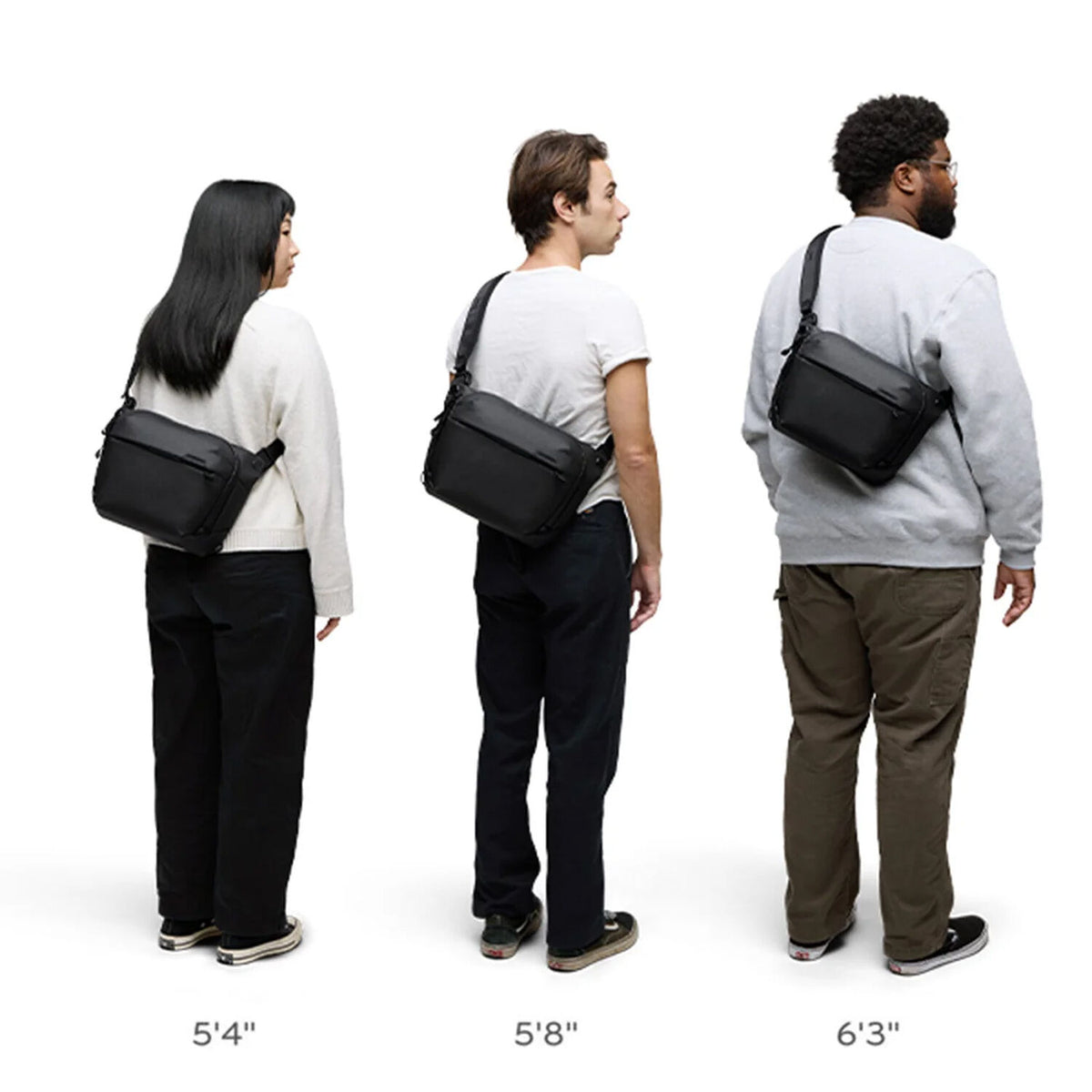 Sling Peak Design Everyday v3 (Kelp, 6L) - puertos y conexiones
