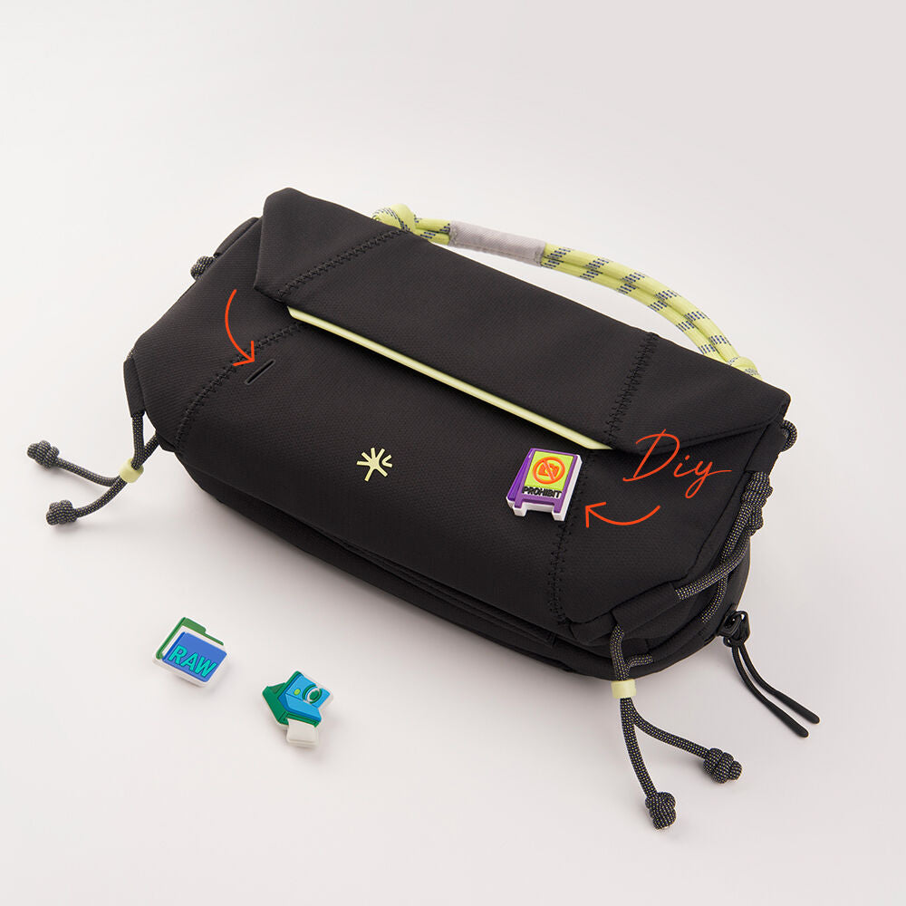 Sling PGYTECH OneGo Pocket (Line Verde, 2L) - vista lateral