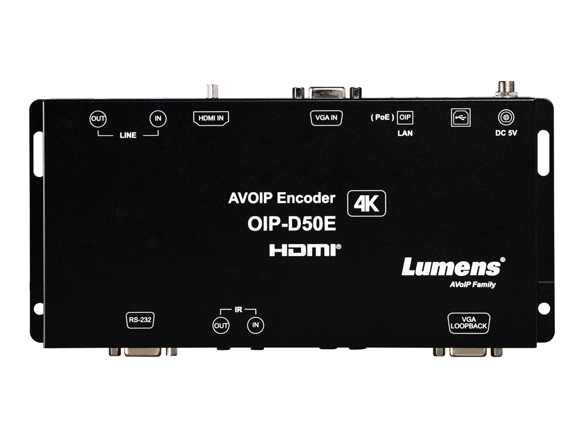 Sonido Profesional Lumens OIP-D50E audio/video over IP encoder - vista 5