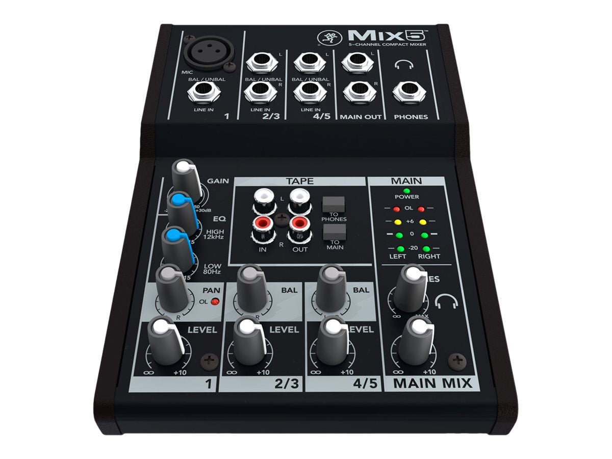 Sonido Profesional Mackie Mix Series Mix5 analog mixer - vista 1