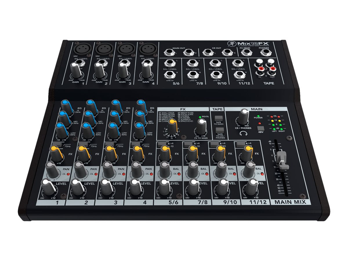 Sonido Profesional Mackie Mix12FX analog mixer - vista 2