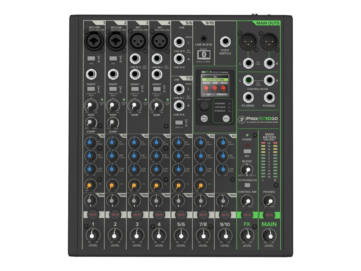 Sonido Profesional Mackie ProFXv3 Series ProFX10 GO analog mixer - vista 1