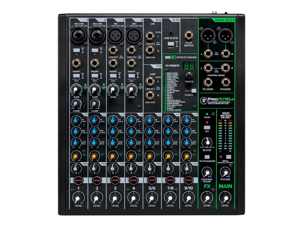 Sonido Profesional Mackie ProFXv3 Series PROFX10V3 analog mixer - vista 2