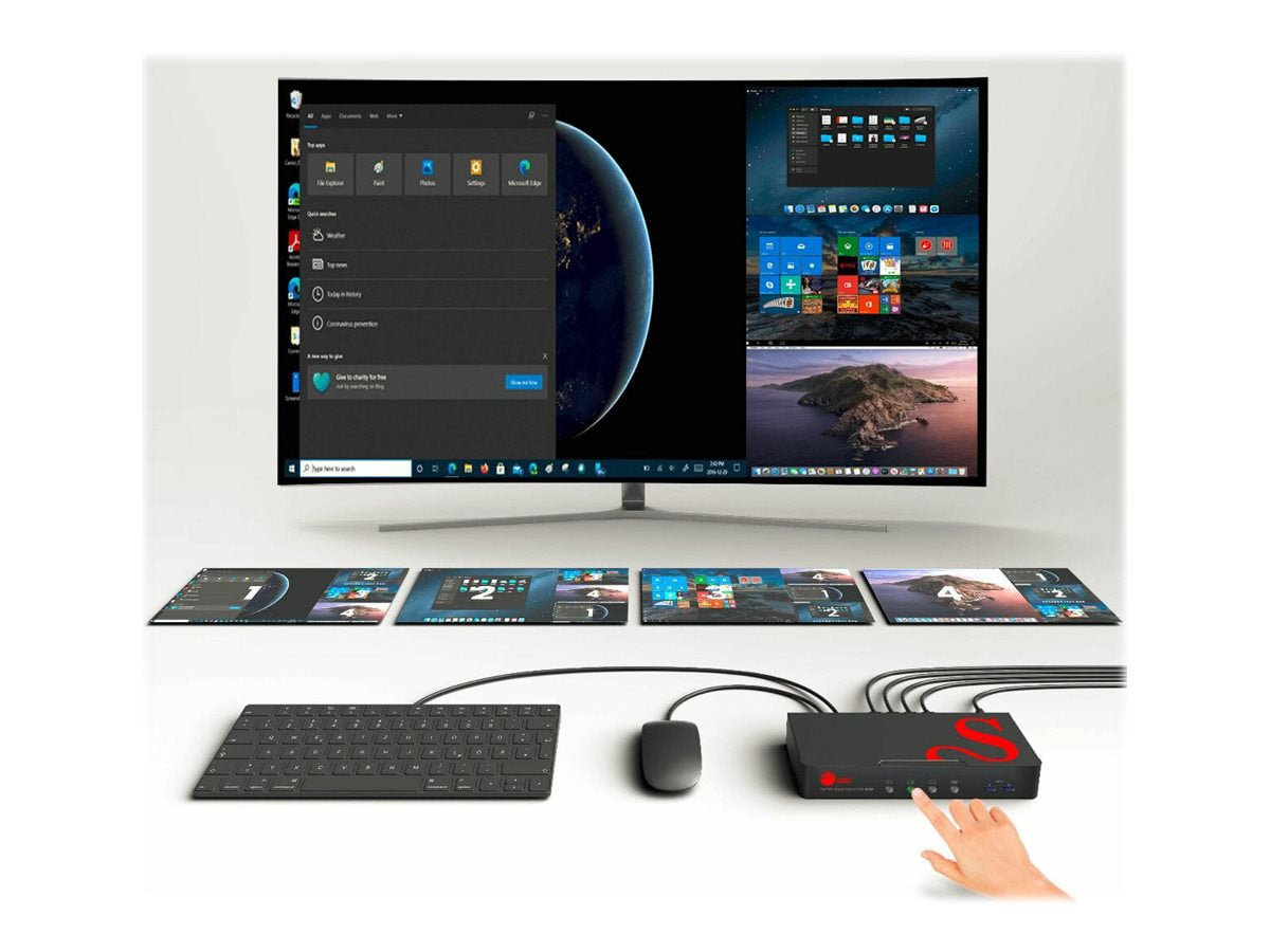 Sonido Profesional SIIG Full HD Quad-View 1080p HDMI KVM Switch MultiView Processor - vista 1