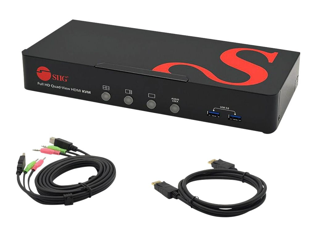 Sonido Profesional SIIG Full HD Quad-View 1080p HDMI KVM Switch MultiView Processor - vista 2