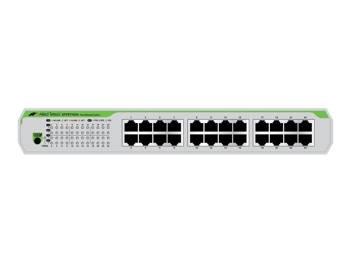 Switch de Red Allied Telesis CentreCOM AT-FS710/24 - vista 1