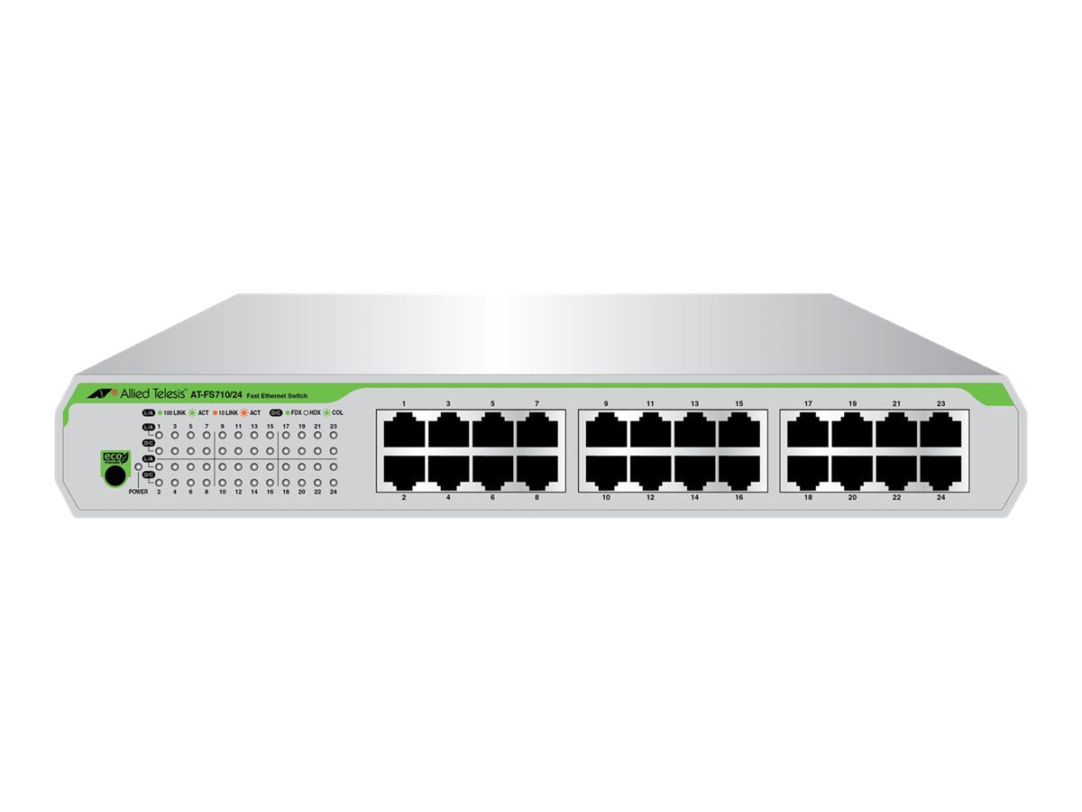 Switch de Red Allied Telesis CentreCOM AT-FS710/24 - vista 2